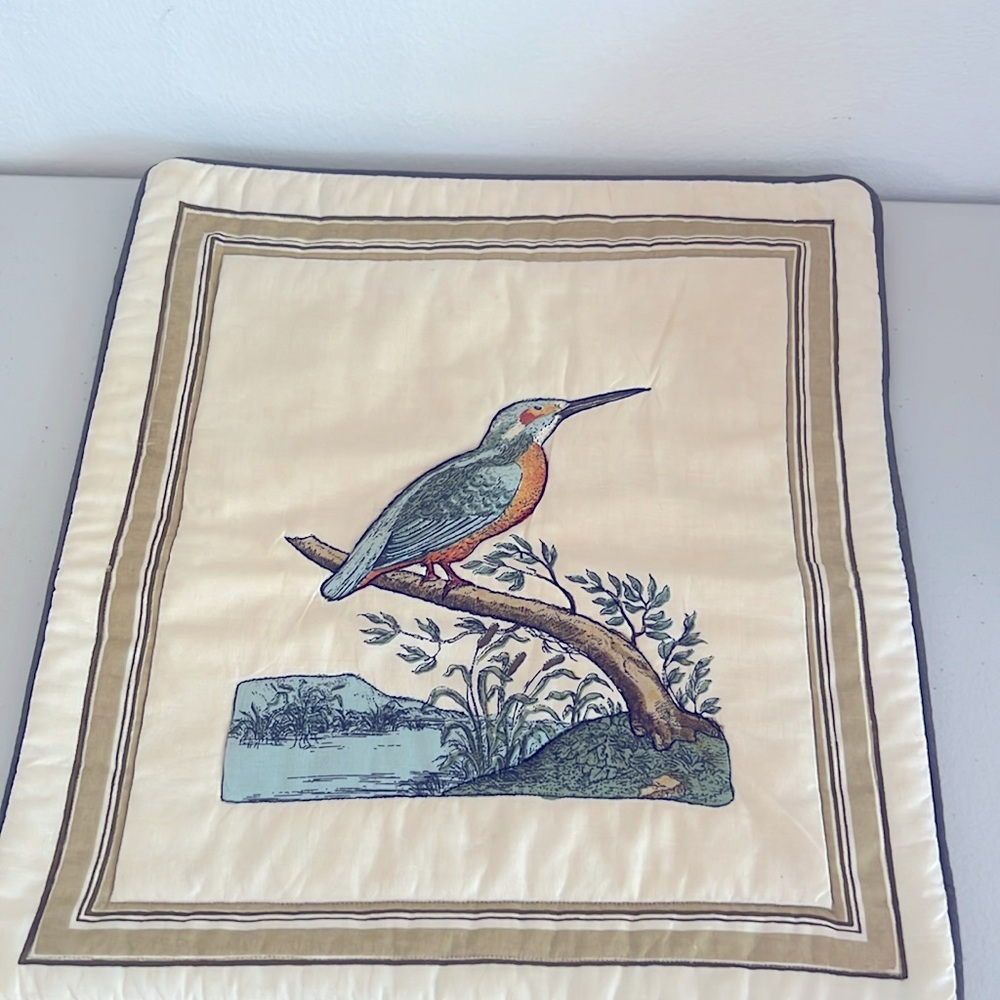 Vintage Accent Layered Throw Pillow Zippered Cover 12” x 10.5” Cottage Core